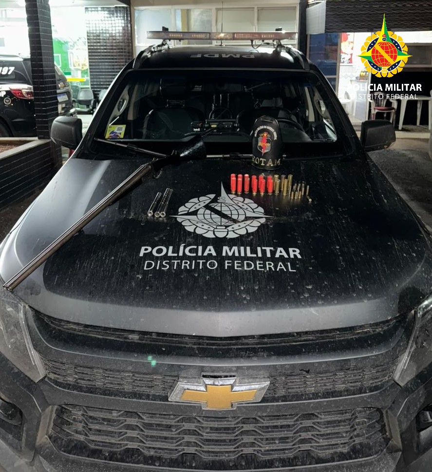 homem preso por porte ilegal de arma de fogo