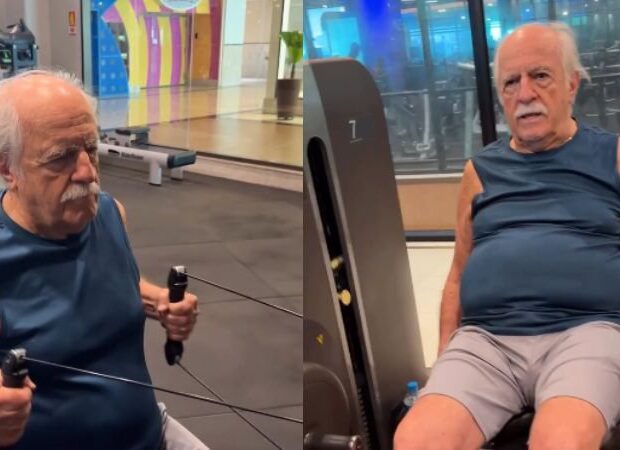 ary fontoura com 91 anos compartilha treino intenso na academia e web reage exemplo widelg