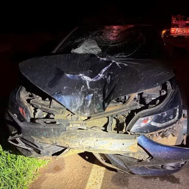 acidente carro prefeito