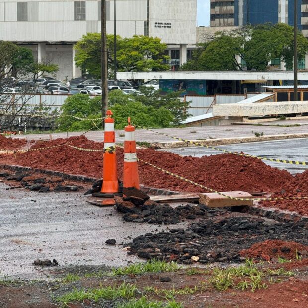 eixão norte ganha desvios para desafogar o trânsito na área central de brasília