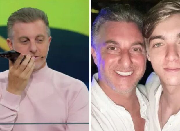 luciano huck para o domingao ao receber ligacao do filho filho gente atende widelg