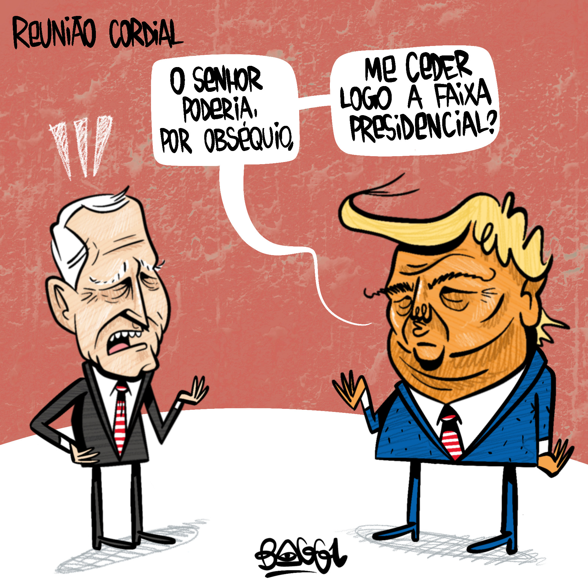 charge biden trump reunião cordial
