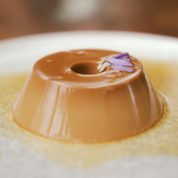 Pudim de doce de leite do Caminito. Crédito: reprodução do Instagram