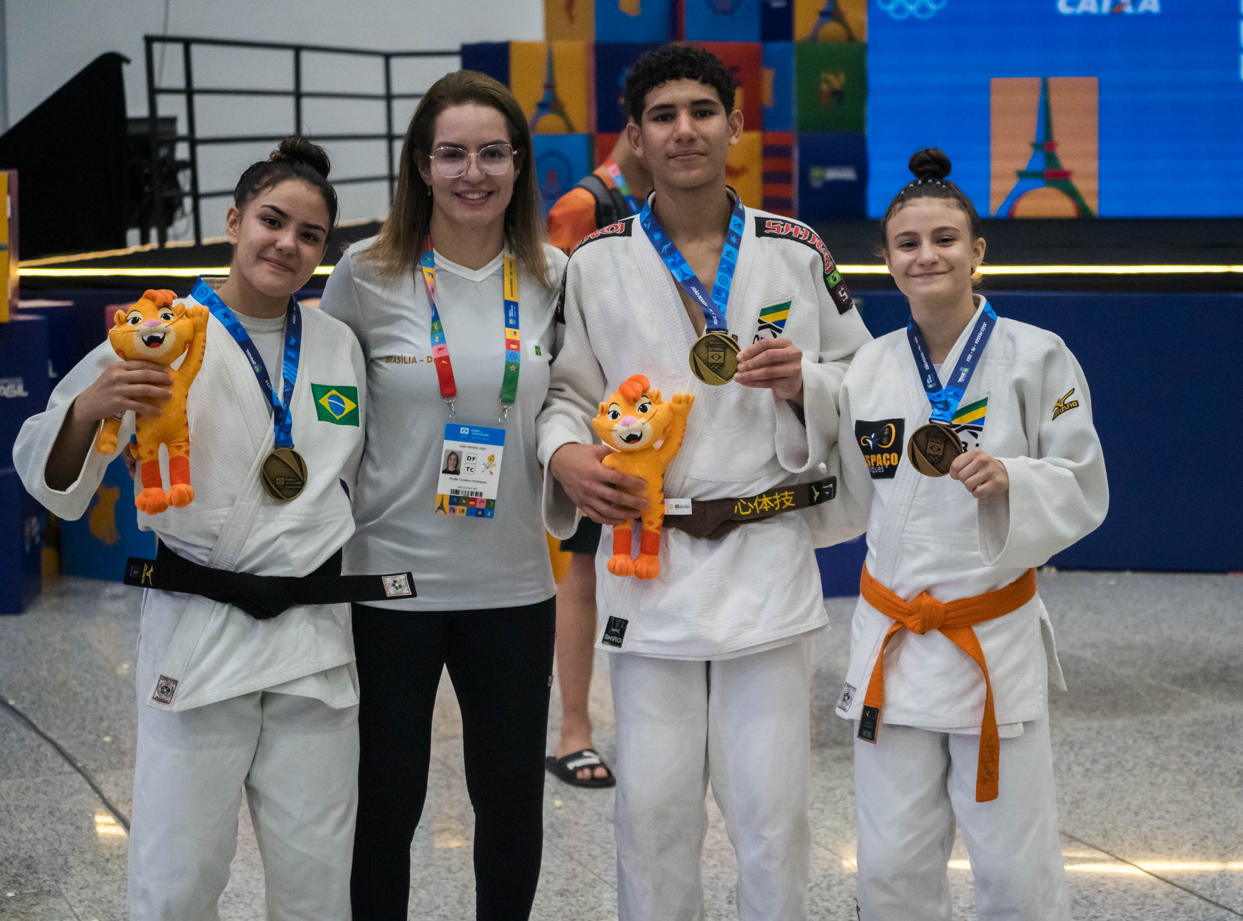 df conquista quatro medalhas no judo e taekwondo no primeiro dia dos jogos da juventude foto capa