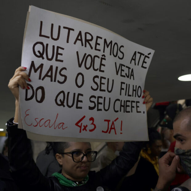 ato em defesa do fim da jornada 6x1