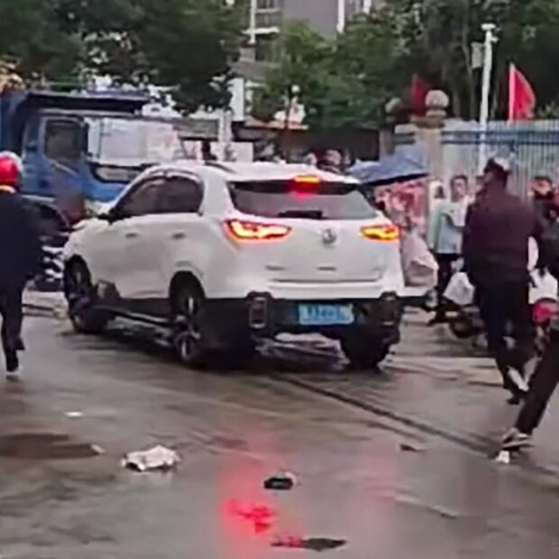 'many' children injured after car crashes at school in central china: state media
