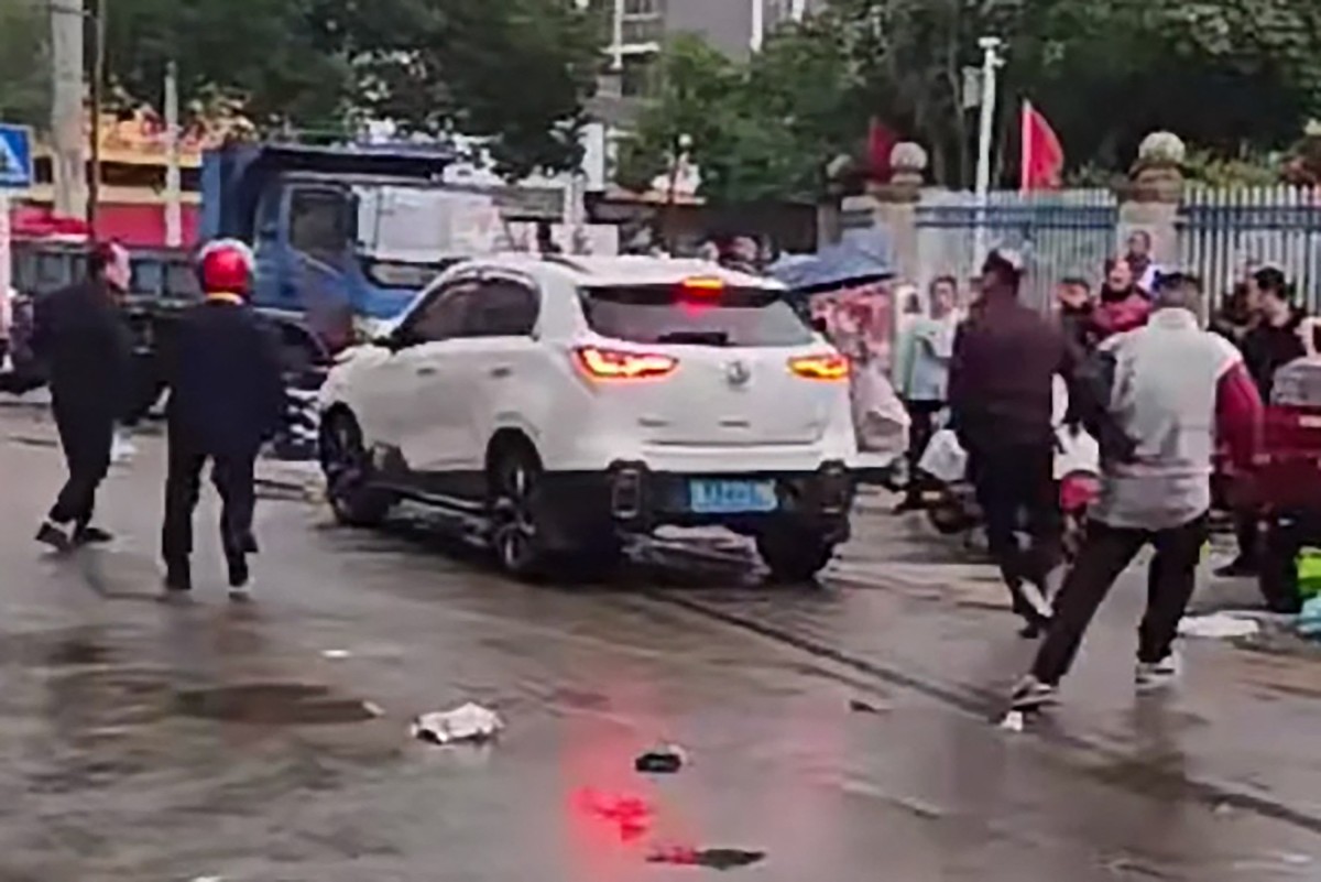 'many' children injured after car crashes at school in central china: state media
