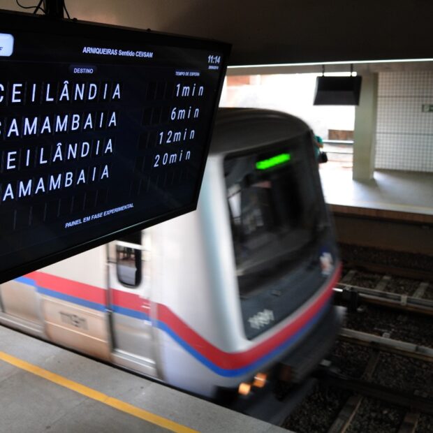 pregão eletrônico permitirá a troca de painéis informativos nas estações do metrô