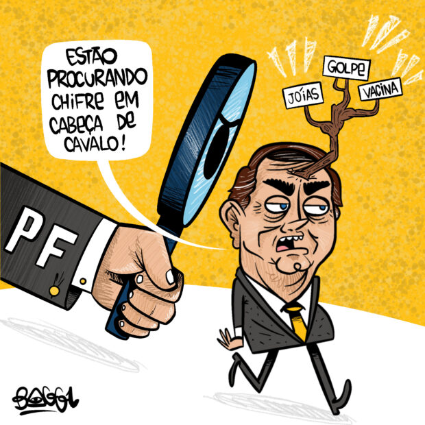 charge pf bolsonaro chifre cabeça cavalo