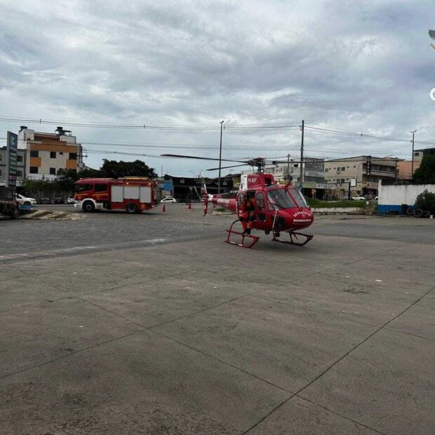 resgate bombeios helicoptero