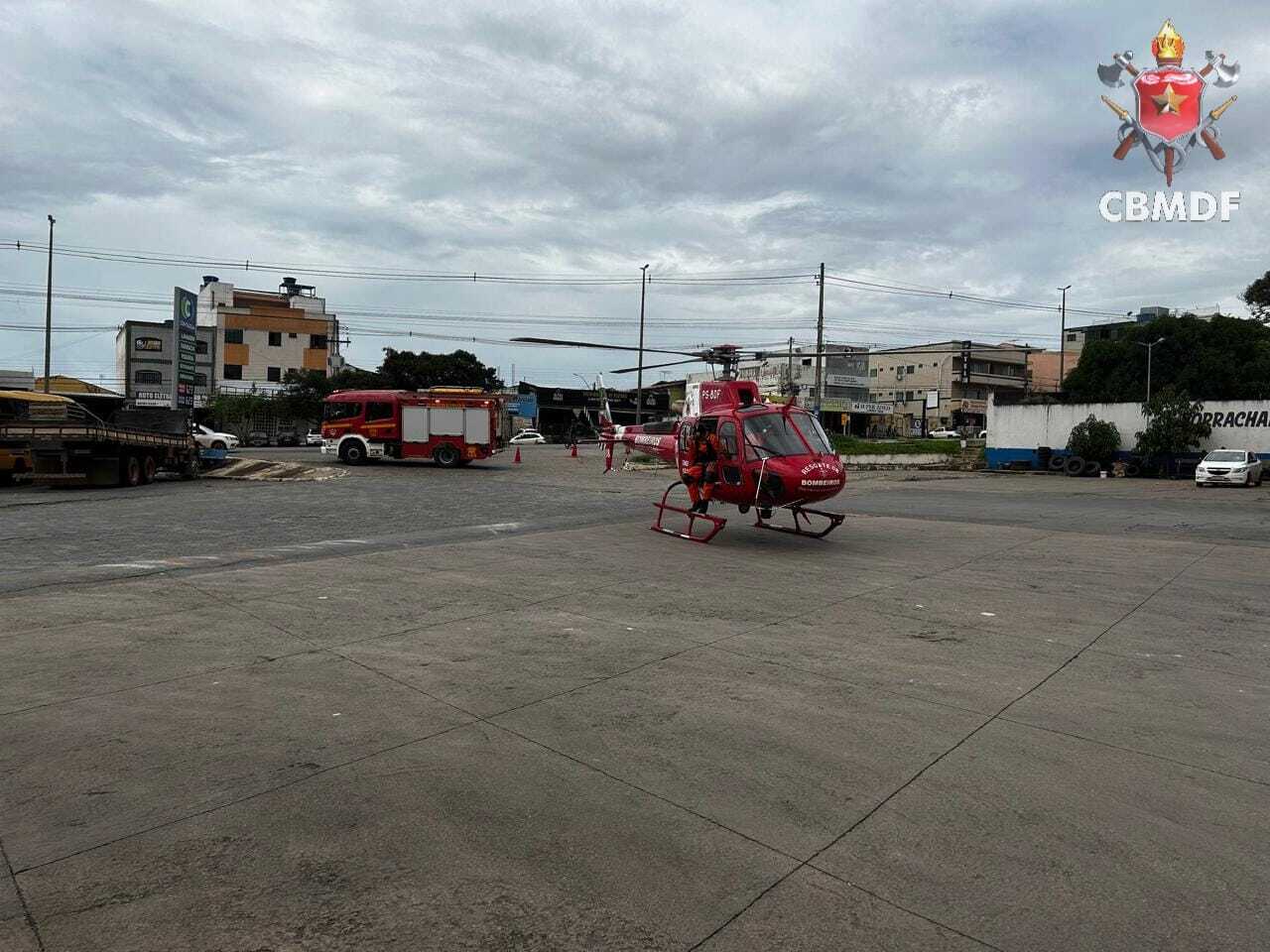 resgate bombeios helicoptero