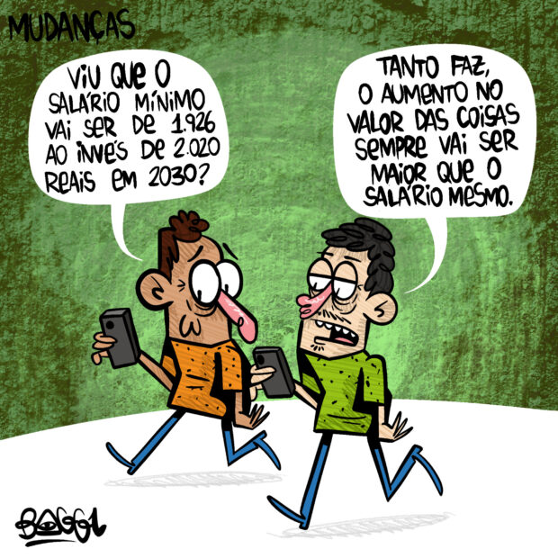 charge mudança aumento salário mínimo