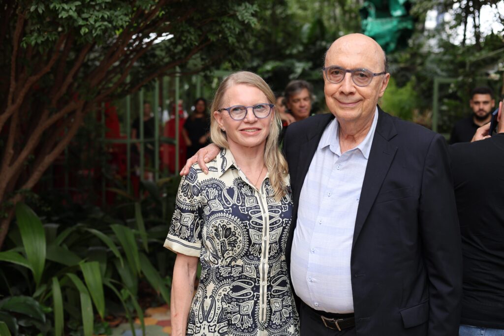 henrique meirelles ex presidente do banco central e ex ministro da fazenda e sua esposa eva missine