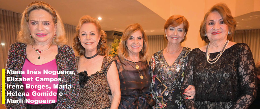 maria inês nogueira, elizabet campos, irene borges, maria helena gomide e marli nogueira