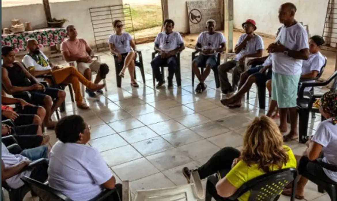 roda de conversa no quilombo laranjituba