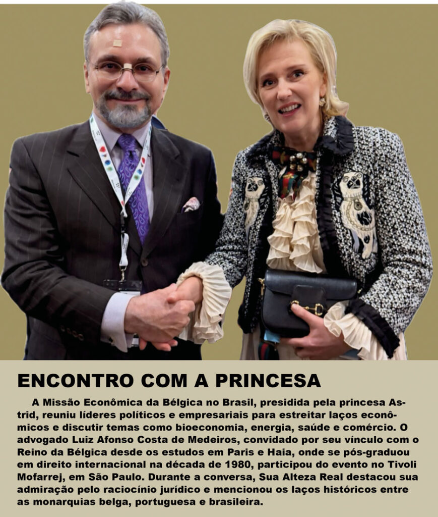 o advogado luiz afonso costa de medeiros e a princesa astrid