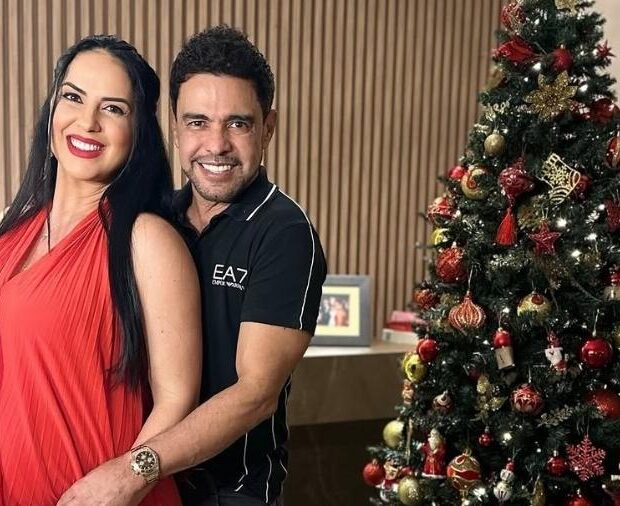 graciele lacerda e zeze di camargo em clima de natal