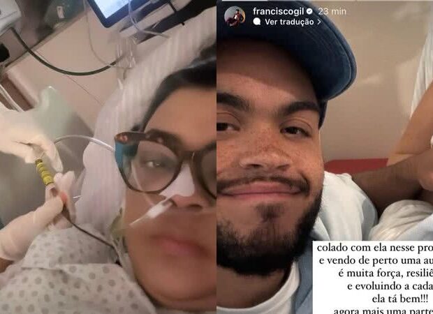 filho de preta gil publica foto com a mae na uti widelg