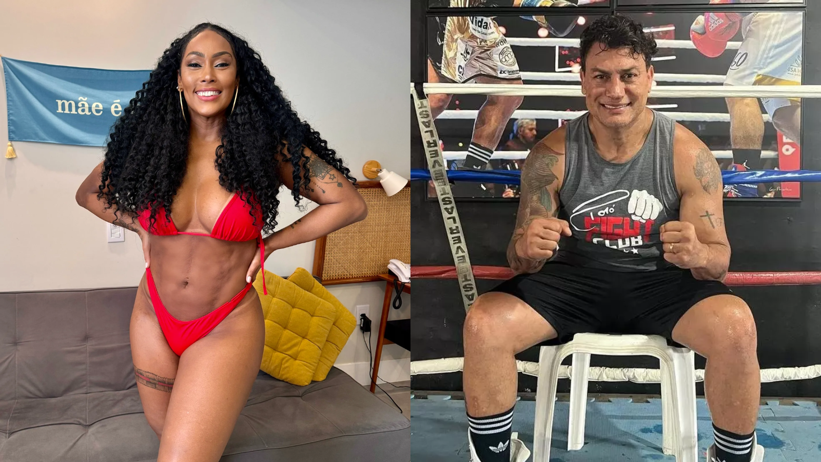 Rosiane Pinheiro relembra namoro relâmpago com o boxeador e desabafa: ‘Me apaixonei loucamente’