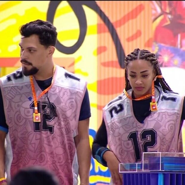 aline e vinicius vencem prova do lider v2 1x1