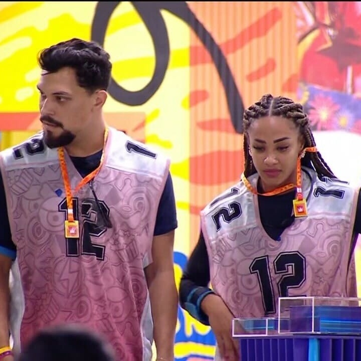 aline e vinicius vencem prova do lider v2 1x1