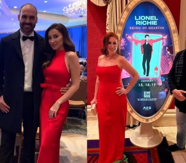 carla zambelli e esposa de eduardo bolsonaro se explicam nas redes por usarem vermelho nos eua