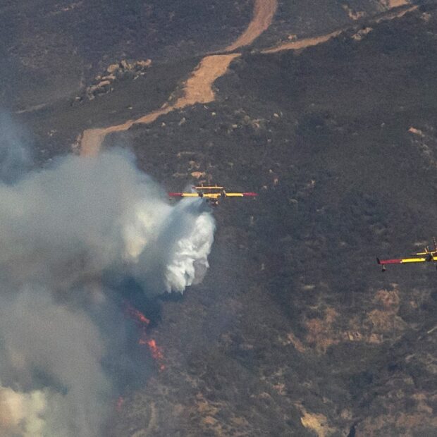 new explosive wildfire erupts near los angeles