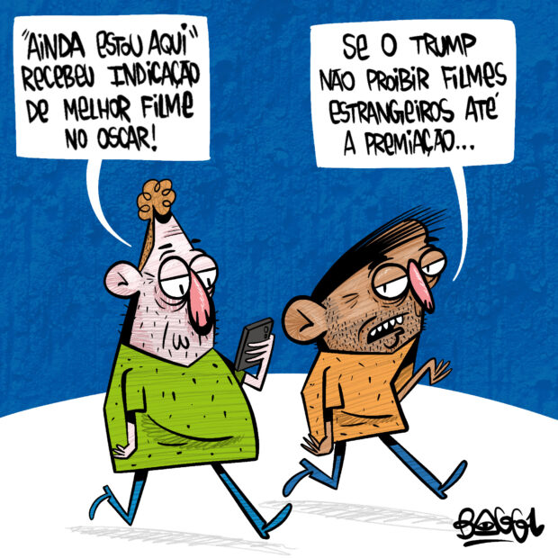 charge ainda estou aqui trump estrangeiro