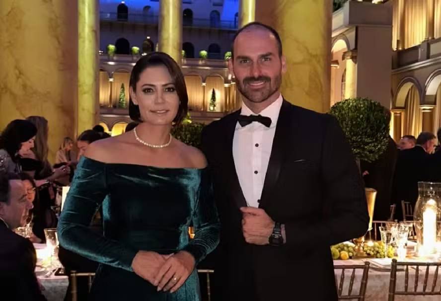 michelle e eduardo bolsonaro