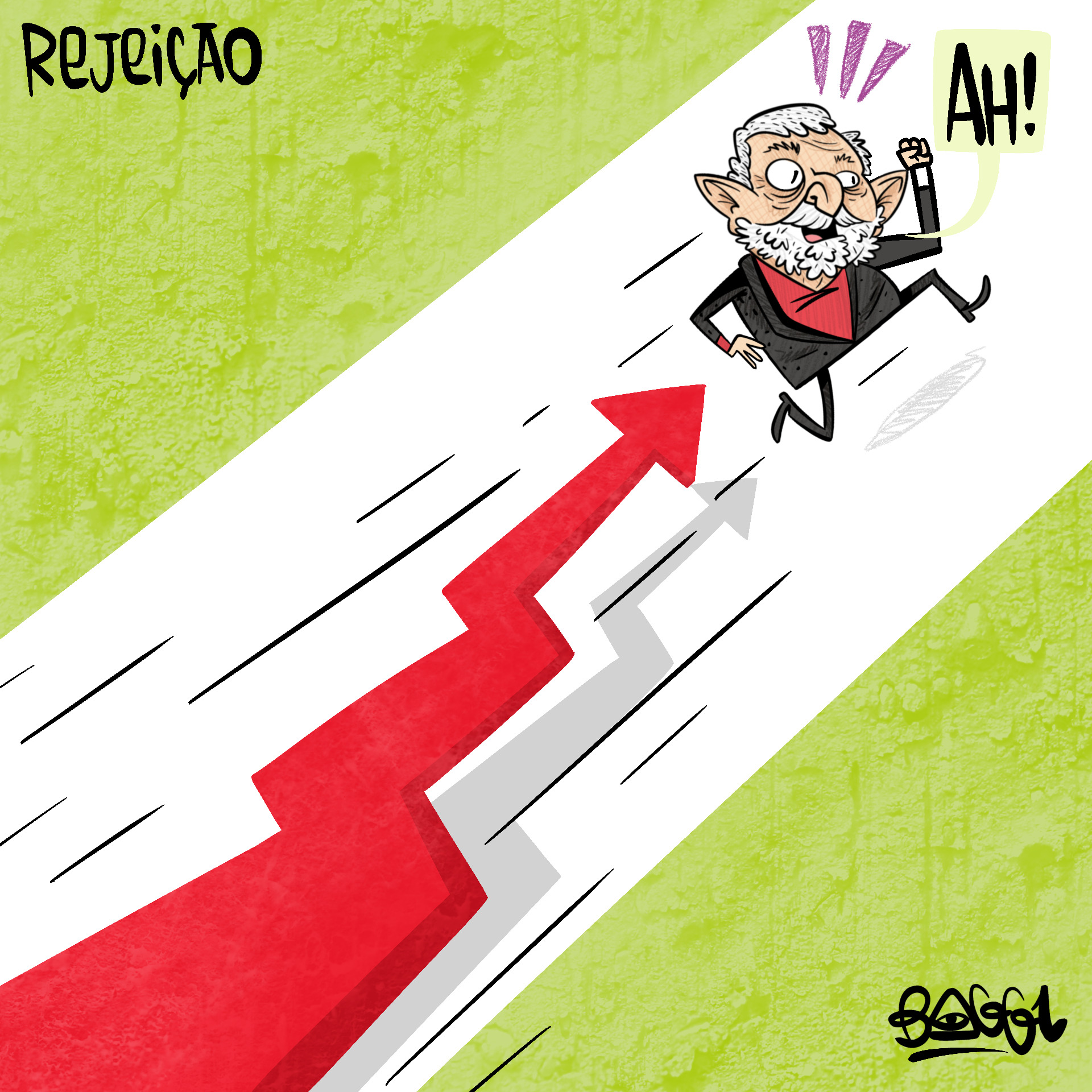 charge lula rejeição