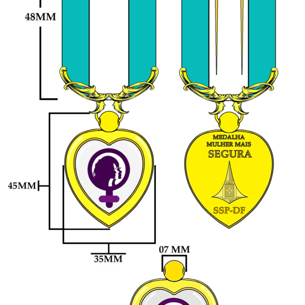 medalha mulher mais segura