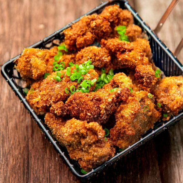 pipoquinha de fígado de frango