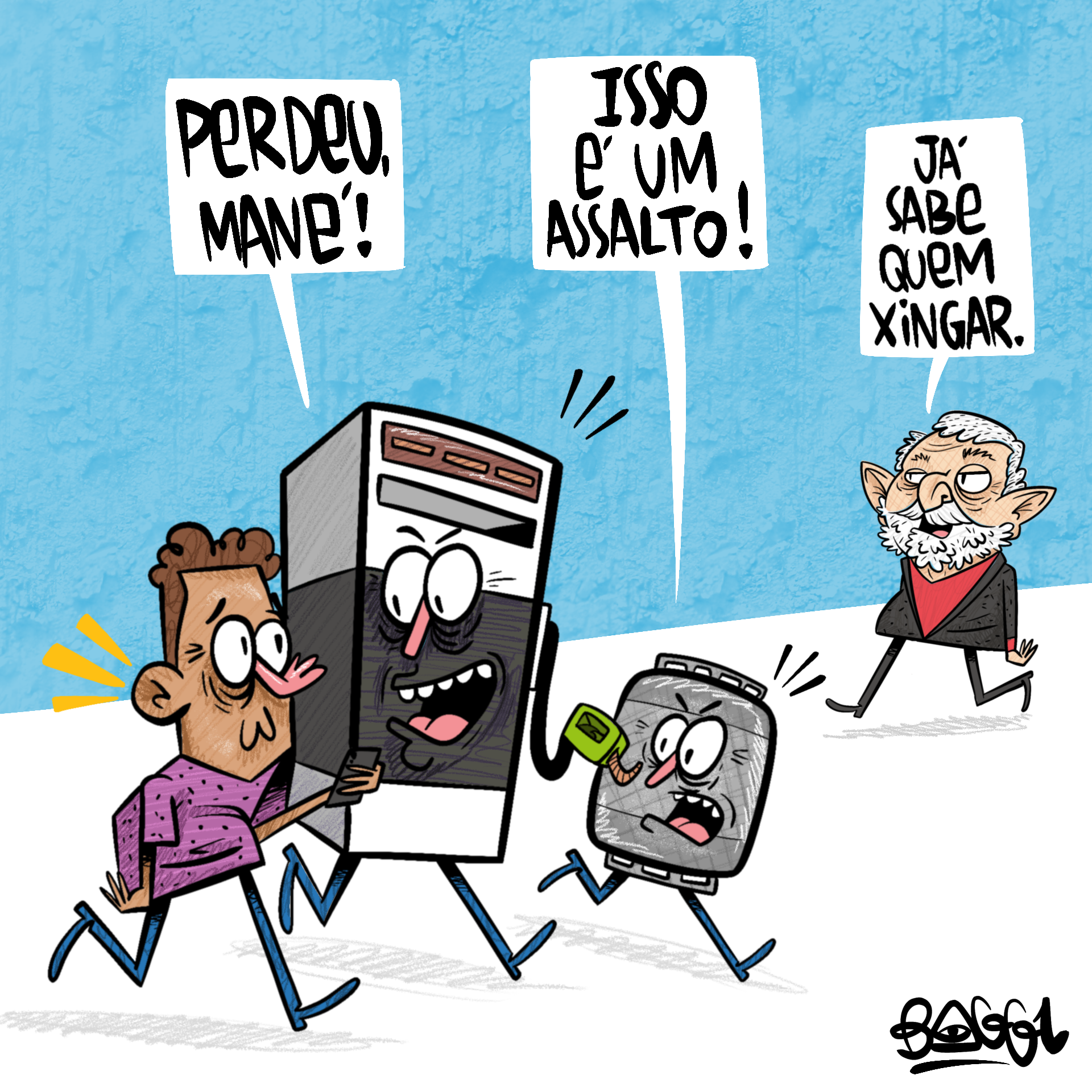 charge gasolina gás lula assalto