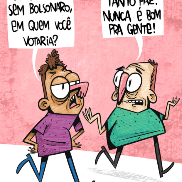charge lula bolsonaro tanto faz 2026