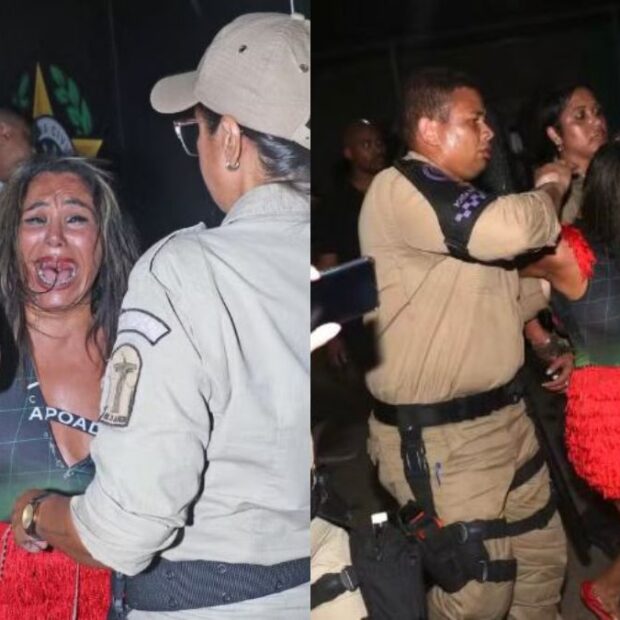 Presa em flagrante, a foliã também tentou morder os guardas municipais