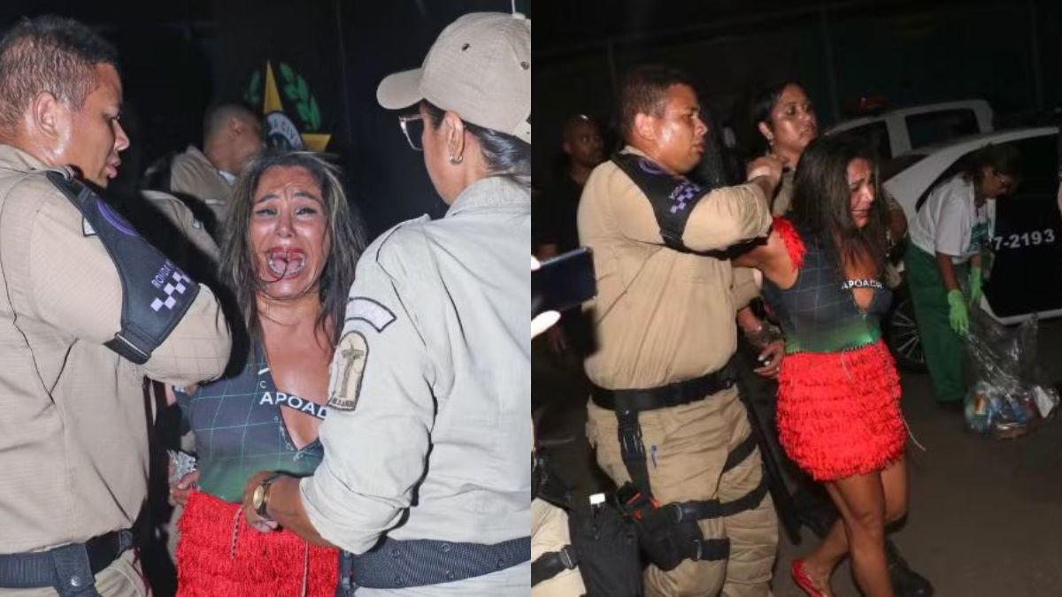 Presa em flagrante, a foliã também tentou morder os guardas municipais