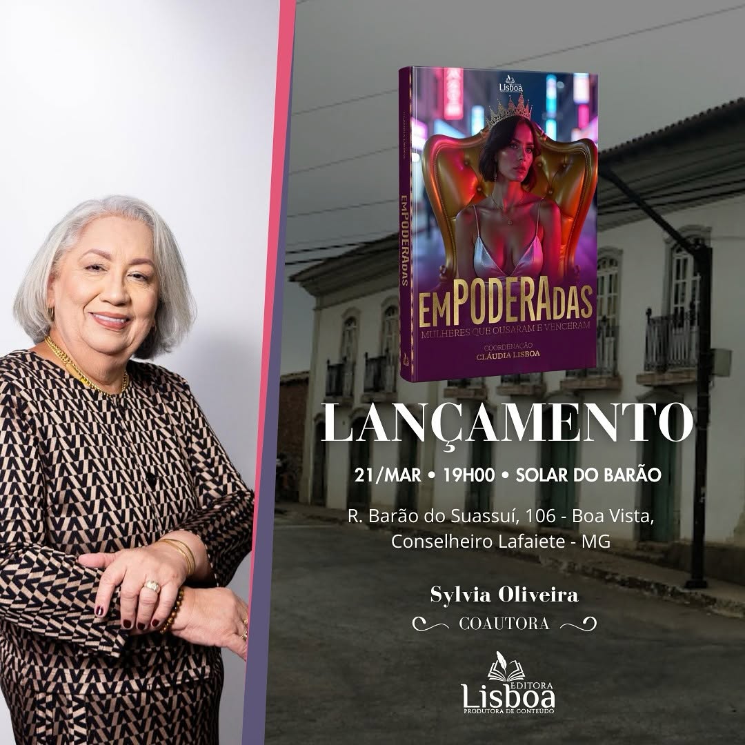lançamento do livro empoderadas mulheres que ousaram e venceram.