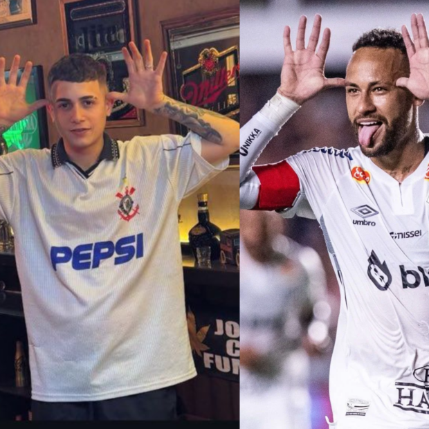 Funkeiro imita pose do craque e Neymar responde na lata: "Vai chegar a tua hora!"