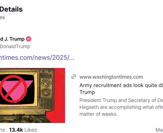 publicação trump