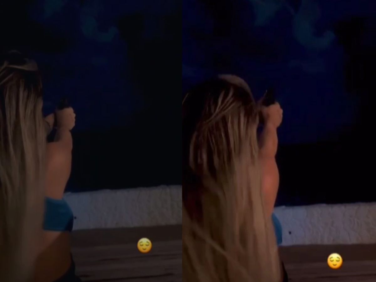 Daphne foi uma das mulheres presentes na festinha do jogador que está causando uma baita polêmica.