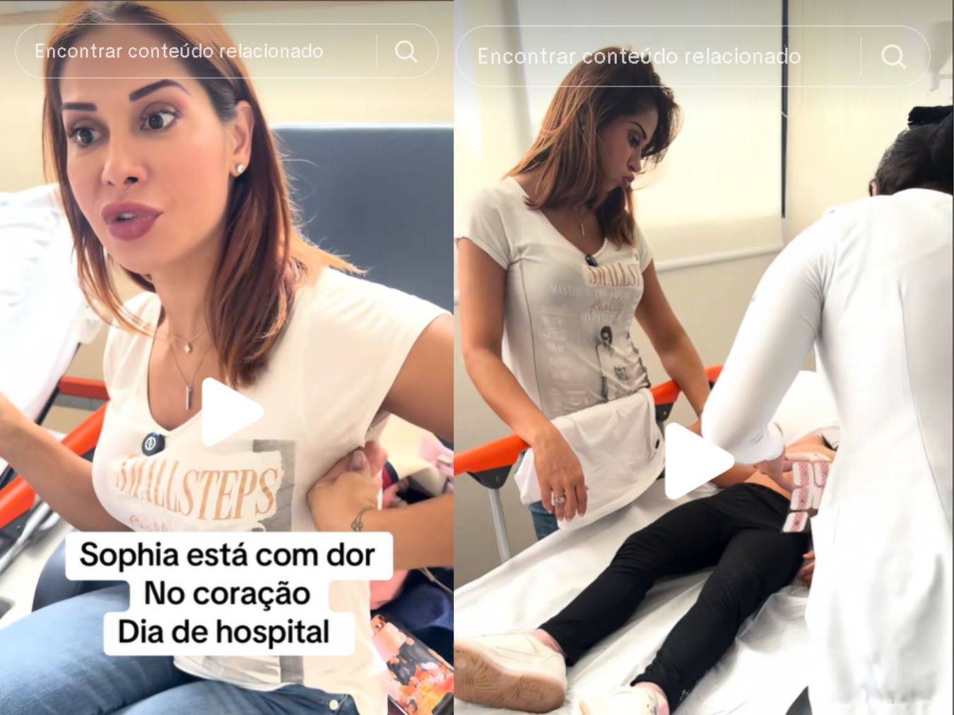 Influenciadora passa o dia em exames com Sophia e relata momentos de tensão!