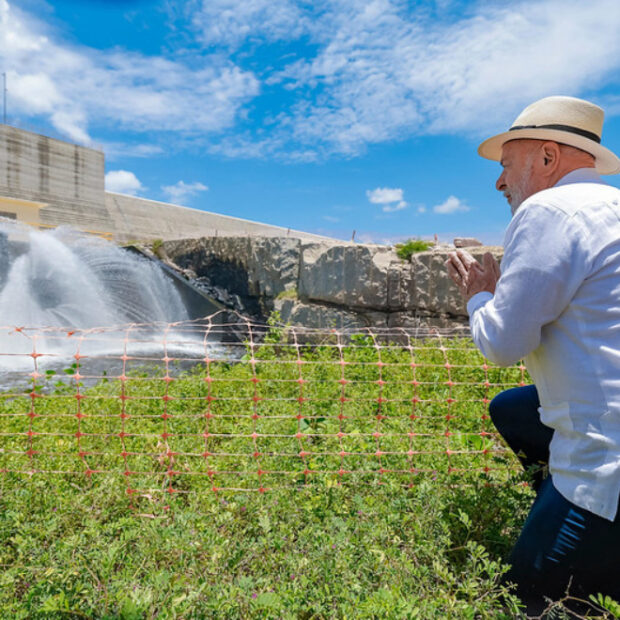 presidente lula visita a barragem de oiticica (rn)