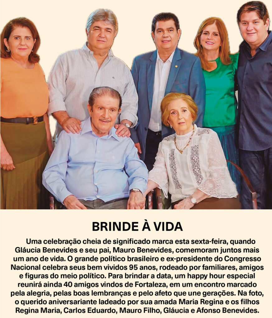 mauro benevides e família, no seu niver de 95 anos