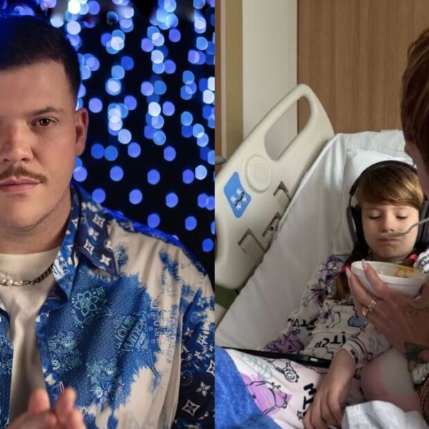 Nas redes sociais, o cantor detalhou os procedimentos pelos quais a pequena Sofia precisou passar
