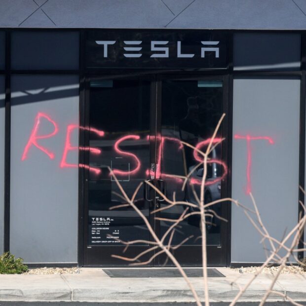 man charged over spectacular las vegas tesla attack: us government