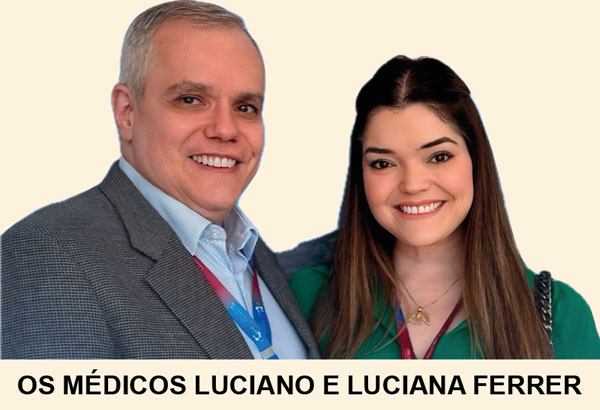 os médicos luciano e luciana ferrer capa