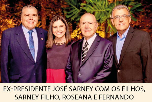 sarney com os filhos, sarney filho, roseana e fernando
