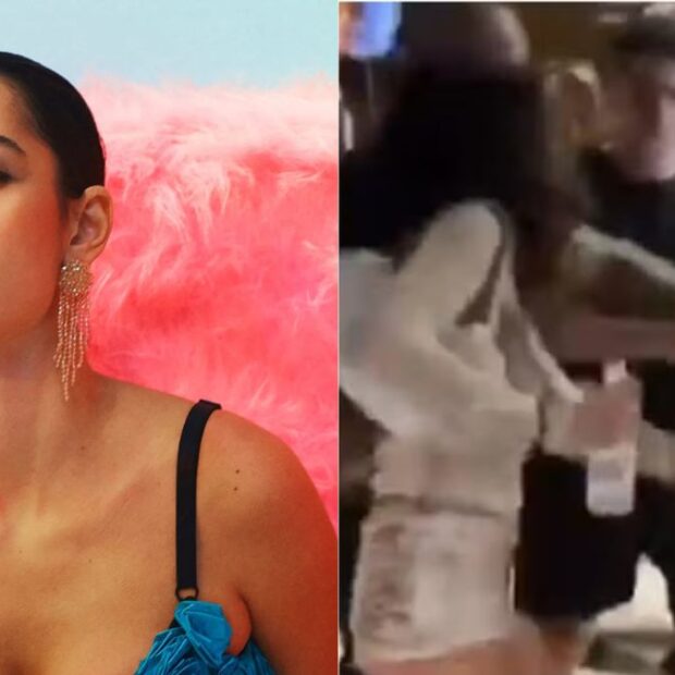 Na ocasião, a cantora estava em um show e caiu na provocação de uma mulher que perguntou sobre a ex do amado