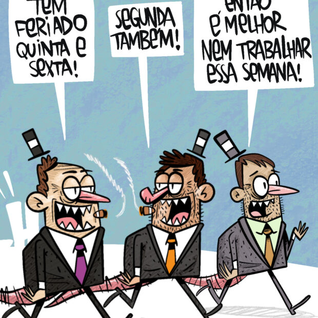 charge feriado folga semana