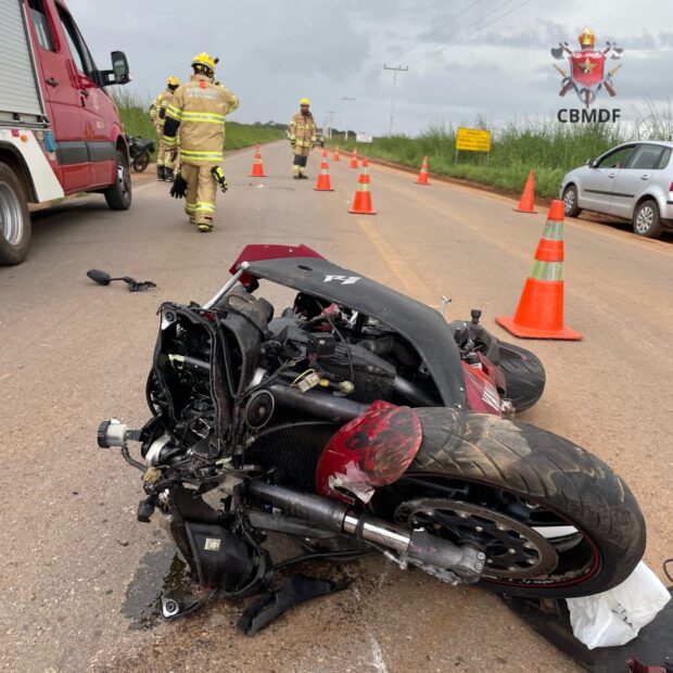 acidente de moto brazlandia